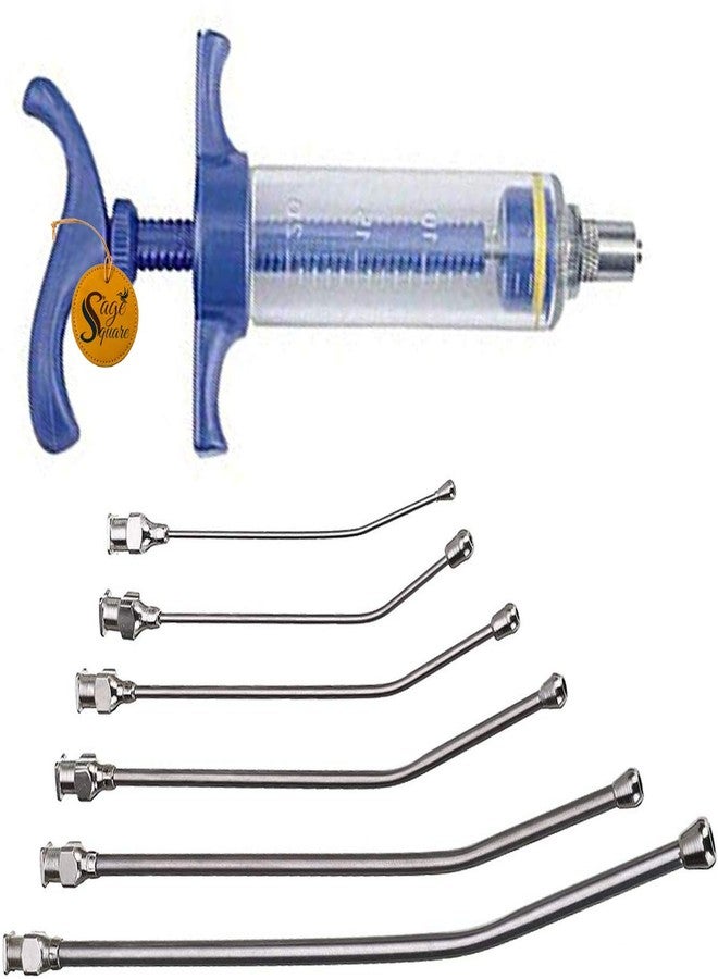 سايج سكوير محقنة تغذية يدوية مربعة قابلة للتعديل من سيج مع مجموعة كاملة للطيور والجراء والقطط والكلاب والقطط والهامستر (30 مل) - Image 1